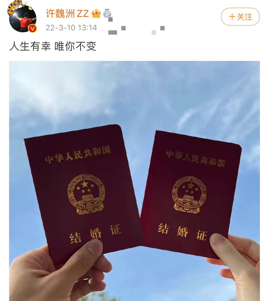 许魏洲和谁结的婚（附：许魏洲老婆个人资料）